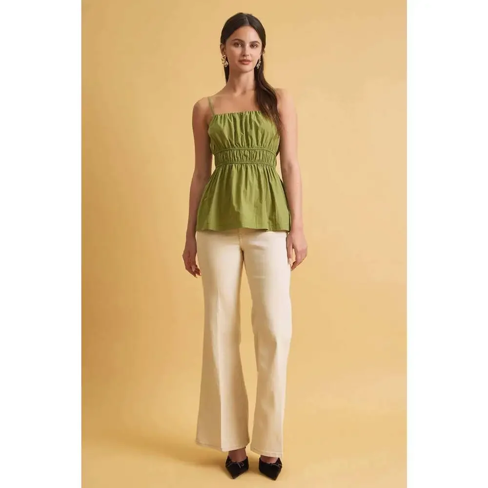RUCHED CAMI TOP